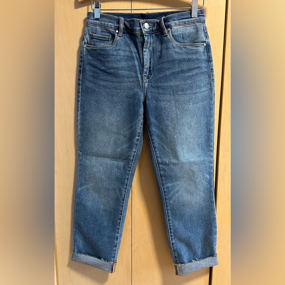 Blank NYC Silent New York Cropped High-Rise Straight Leg Jeans - NWT